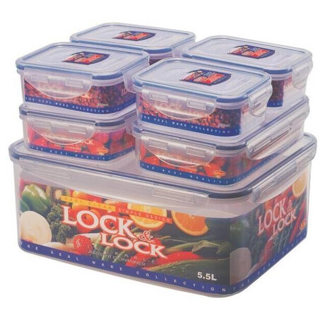 Lock&lock dóza na&nbsp;potraviny LOCK sada 7ks (foto 1)