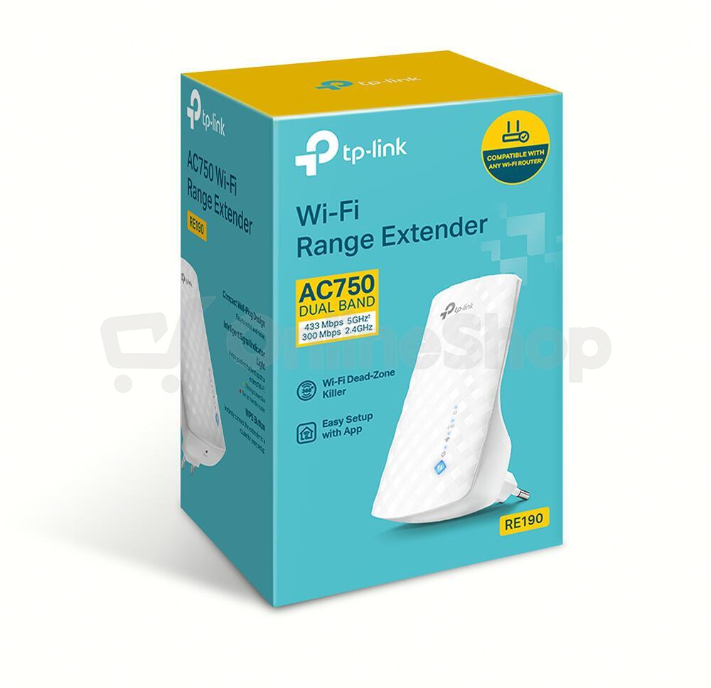WiFi extender TP-Link RE190 AP/Extender/Repeater - AC750, OneMesh