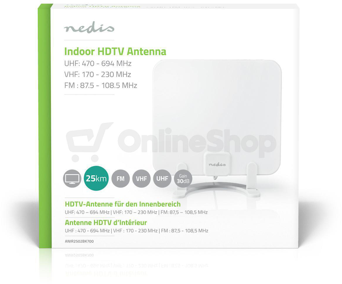 Pokojová anténa NEDIS ANIR2502BK700