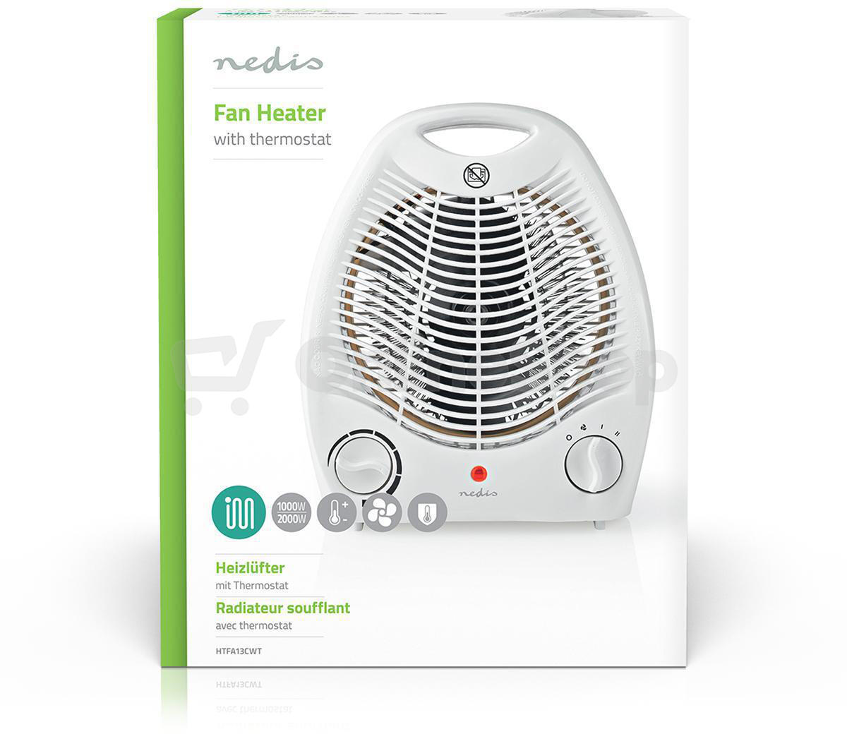Teplovzdušný ventilátor NEDIS HTFA13CWT
