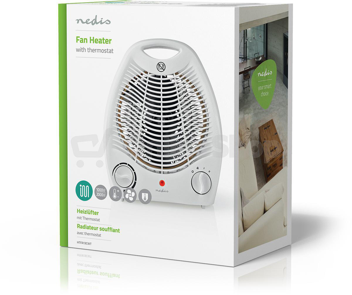 Teplovzdušný ventilátor NEDIS HTFA13CWT