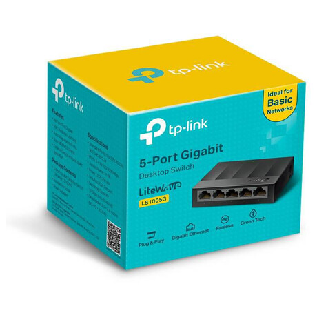 TP-Link LS1005G 5xGigabit Desktop Switch Fanless