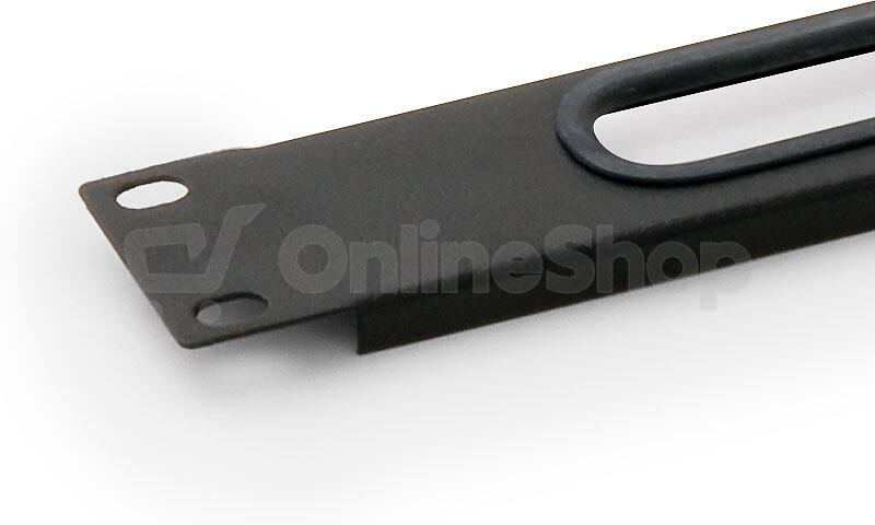 Triton Průchozí panel 1U BK, černý (RAB-ZP-X03-A1)