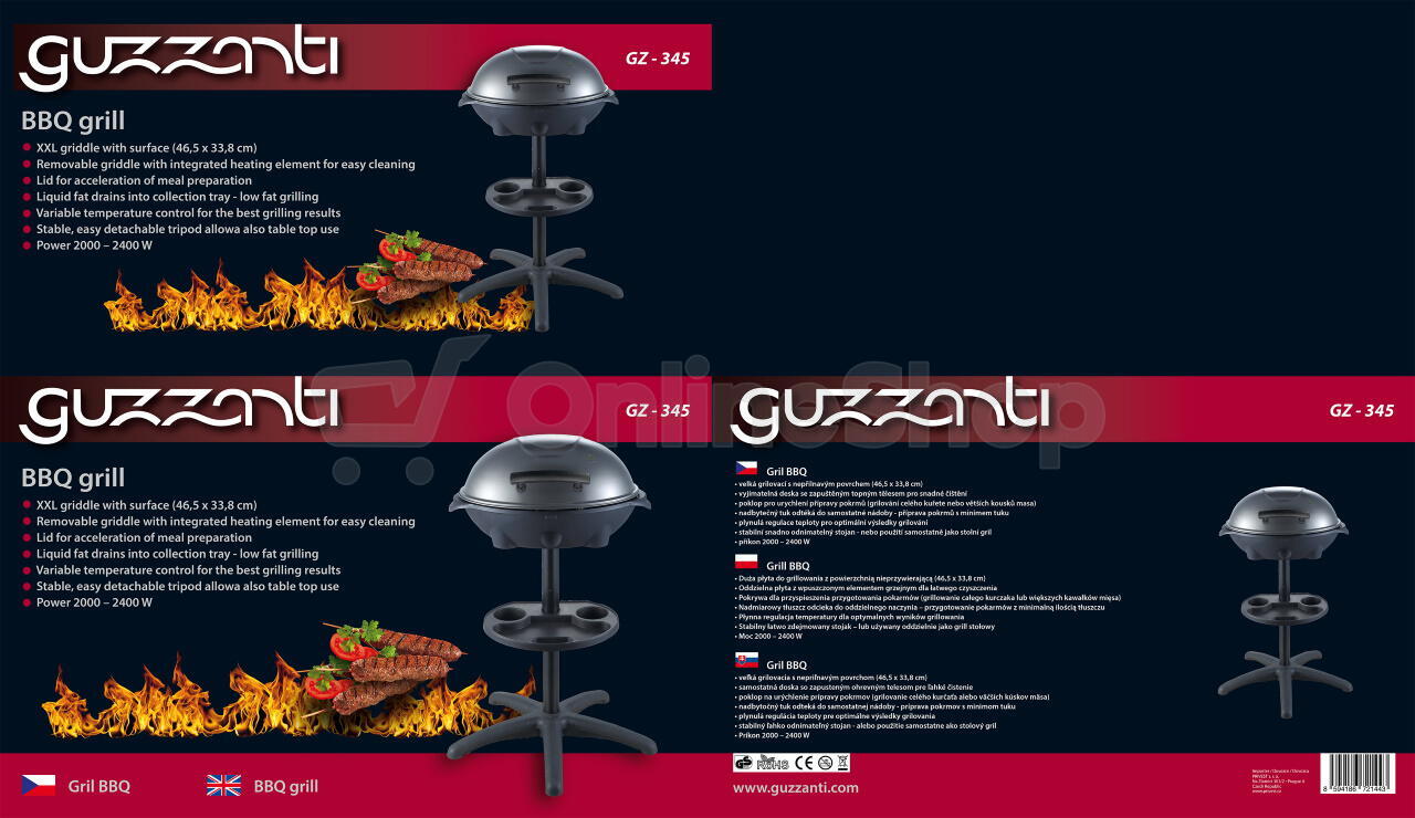 Gril BBQ Guzzanti GZ 345