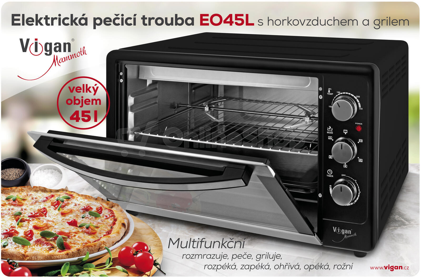 Elektrická pečicí trouba Vigan Mammoth EO45L