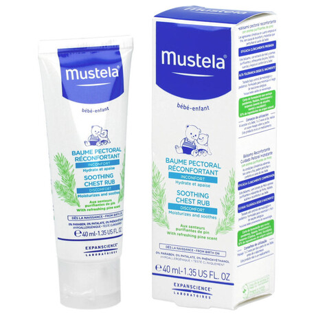 Mustela Bb Soothing Chest Rub, 40 ml (foto 1)