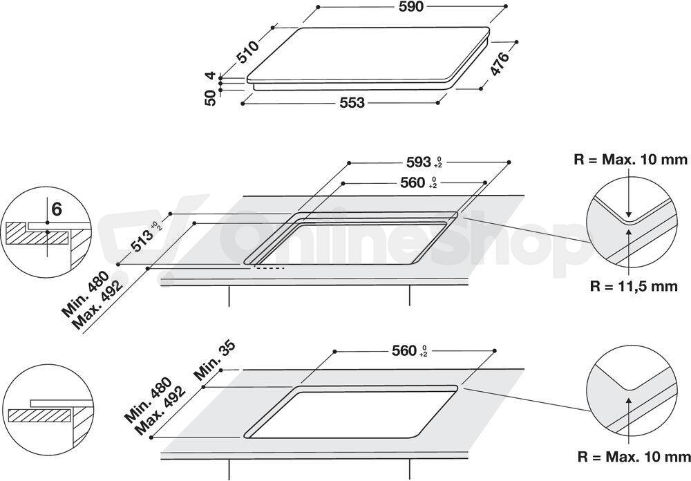 Indukční deska Whirlpool WB B8360 NE