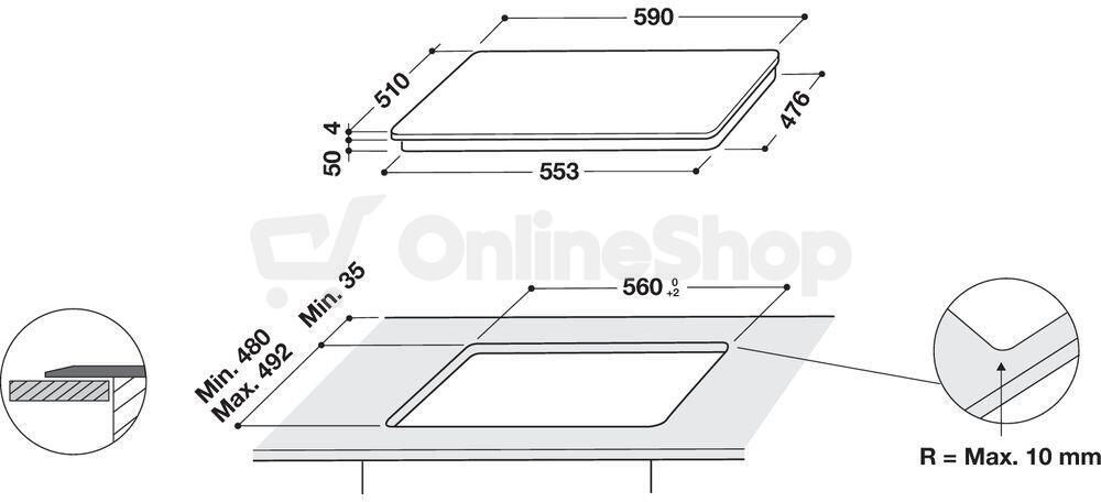 Indukční deska Whirlpool WL S2760 BF/S