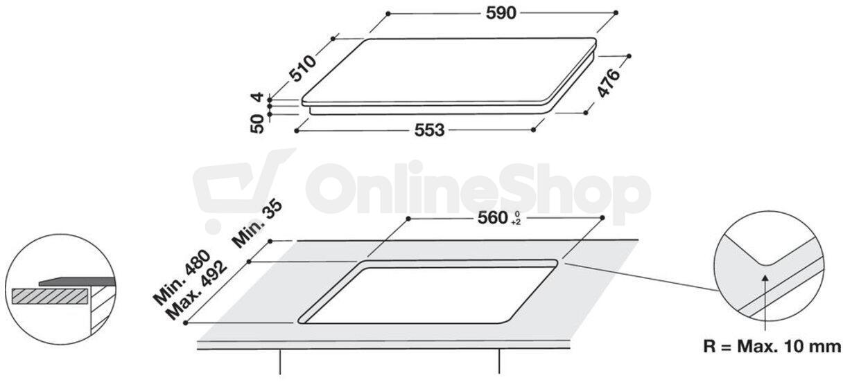 Indukční deska Whirlpool WF S4160 BF