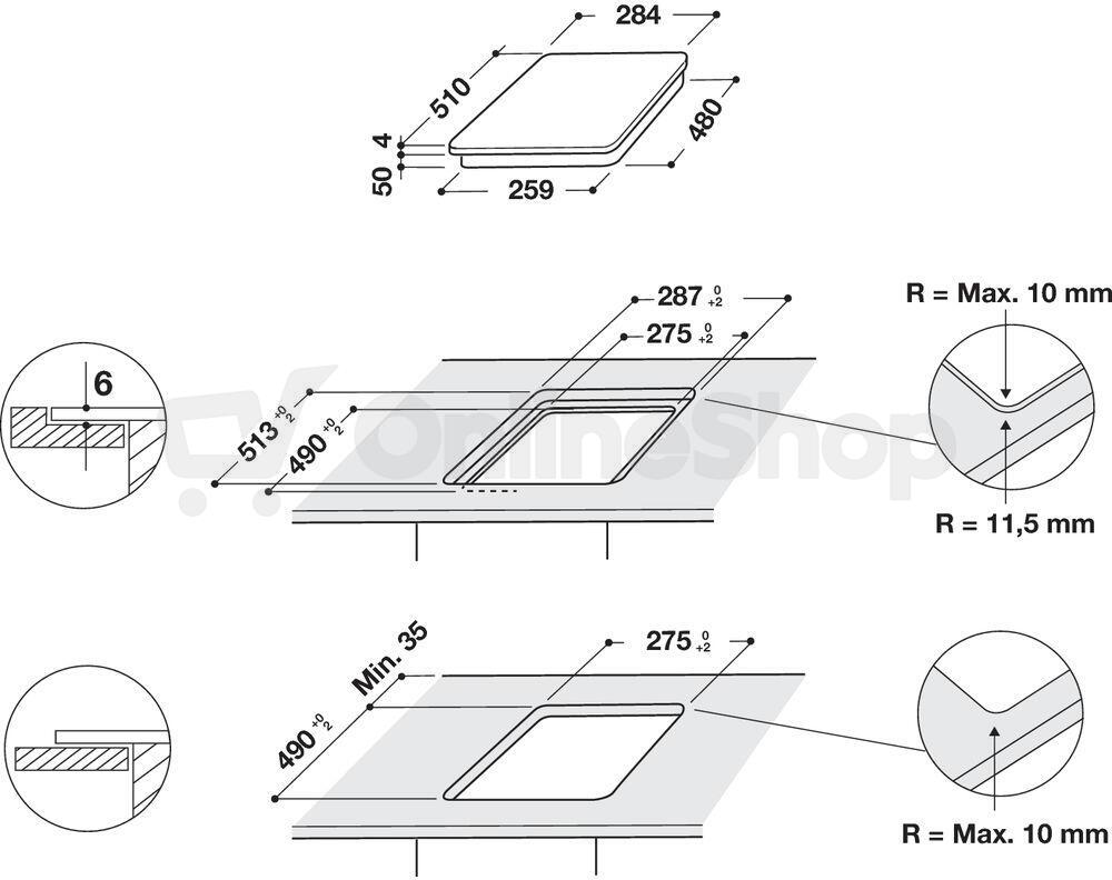 Indukční deska Whirlpool WS Q0530 NE