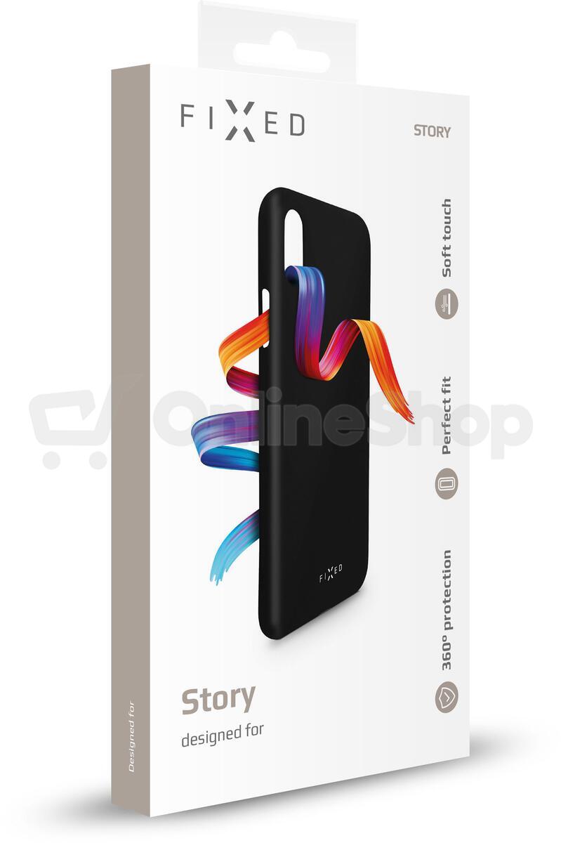 Zadní pogumovaný kryt FIXED Story pro Apple iPhone 11, černý