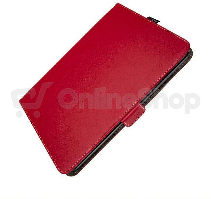 Pouzdro pro 10,1" tablety FIXED Novel se stojánkem a kapsou pro stylus, PU kůže, červené