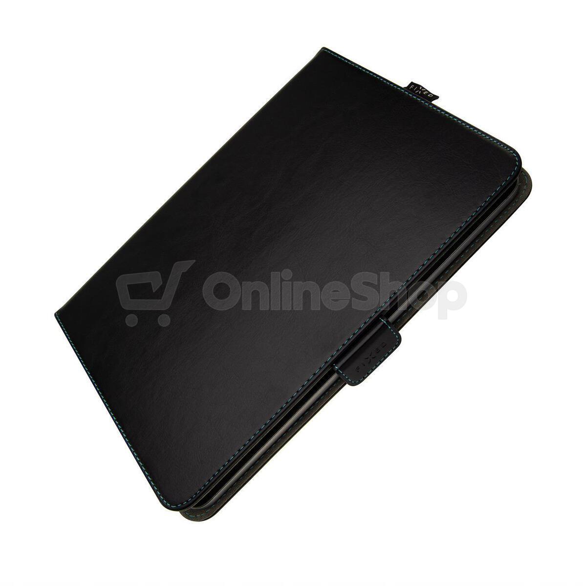 Pouzdro pro 10,1" tablety FIXED Novel se stojánkem a kapsou pro stylus, PU kůže, černé