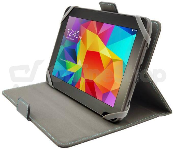Pouzdro pro 10,1" tablety FIXED Novel se stojánkem a kapsou pro stylus, PU kůže, černé