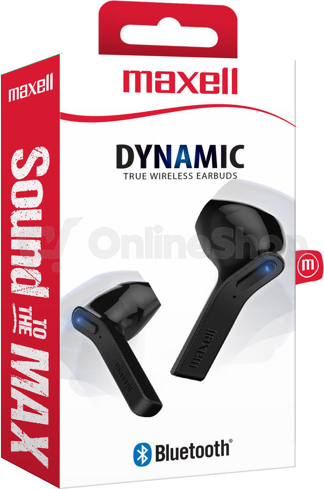 Bezdrátová sluchátka Maxell 304475 DYNAMICS TWS černá