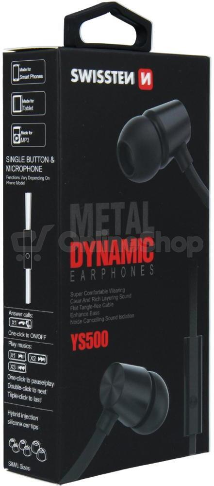 Sluchátka Swissten Eerbuds Dynamic YS500, černá