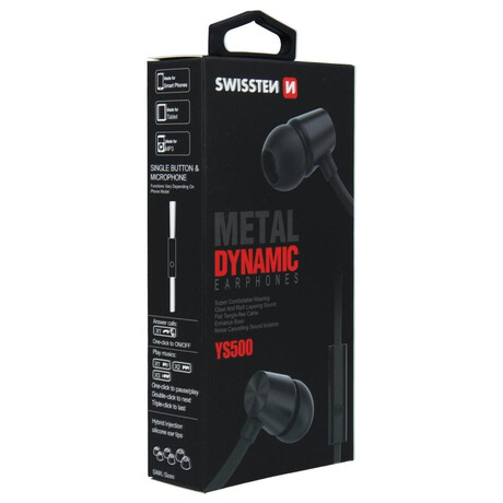 Swissten Eerbuds Dynamic YS500, černá (foto 5)