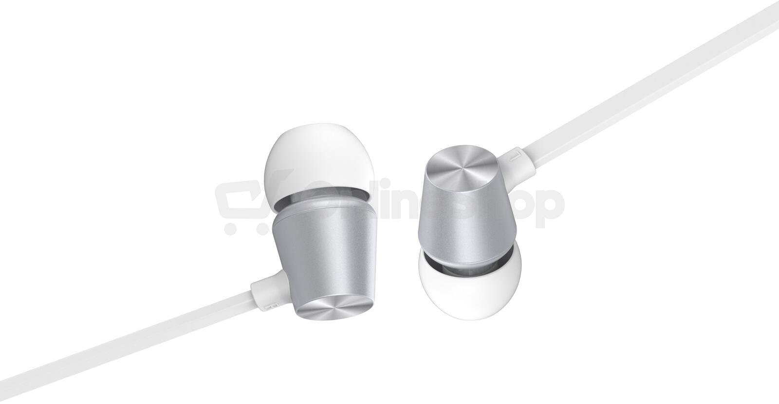 SLUCHÁTKA SWISSTEN EARBUDS DYNAMIC YS500 STŘÍBRNO/BÍLÁ