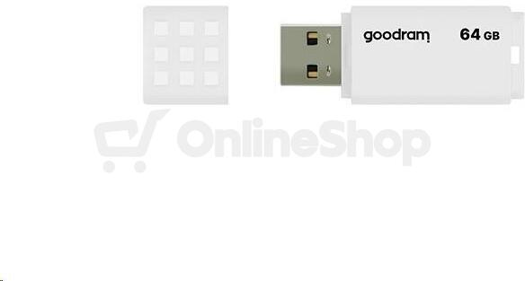 GOODRAM Flash Disk 64GB UME2, USB 2.0, bílá (UME2-0640W0R11)