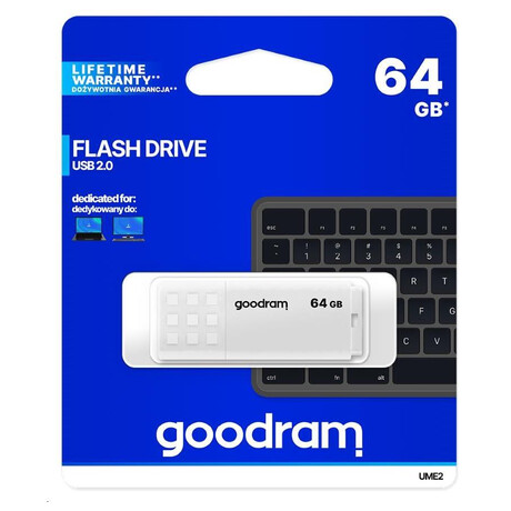 GOODRAM Flash Disk 64GB UME2, USB 2.0, bílá (foto 4)
