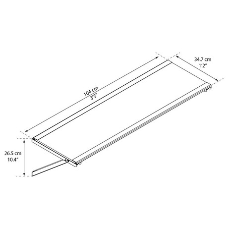 Palram - Canopia Skylight Utility Shelf, praktick zvsn police pro domky srie Yukon 11