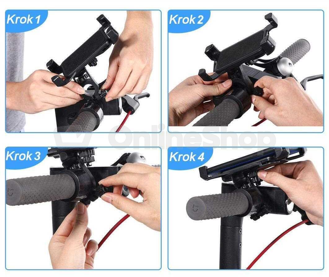 OEM Plastový držák na telefon pro Xiaomi Scooter (Bulk) (XISC013)