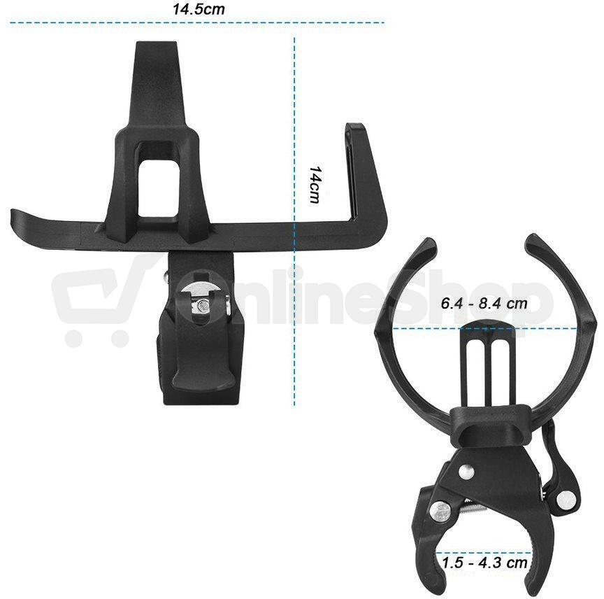 OEM Držák na láhev pro Xiaomi Scooter, černý M365/Essential/1S (Bulk) (XISC051)