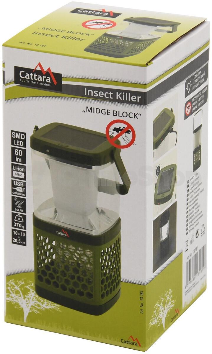 LED svítilna Cattara MIDGE BLOCK nabíjecí + lapač hmyzu