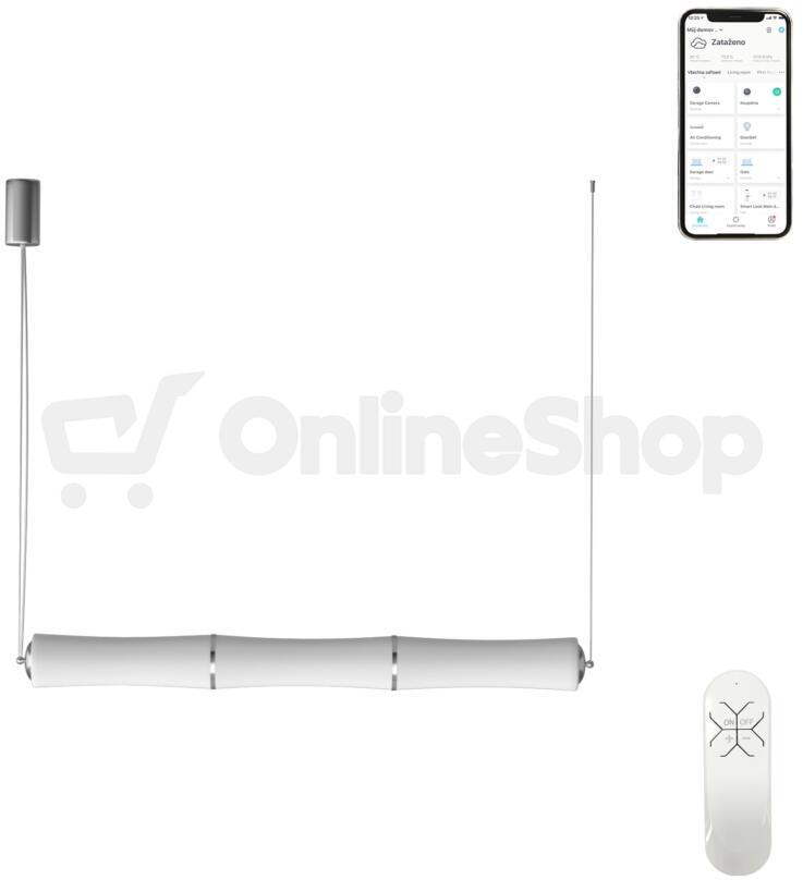Immax NEO BAMBOOS Smart závěsné svítidlo 135cm 45W bílé Zigbee 3.0 linear