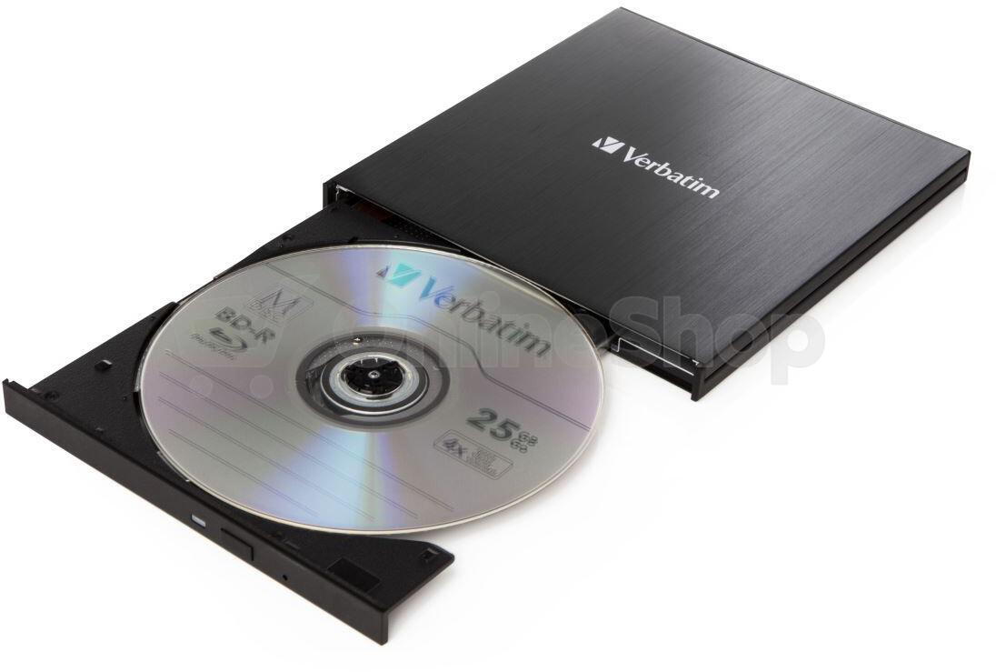 VERBATIM Externí Blu-ray Slimline vypalovačka USB 3.1 Gen 1 (USB-C) (43889)