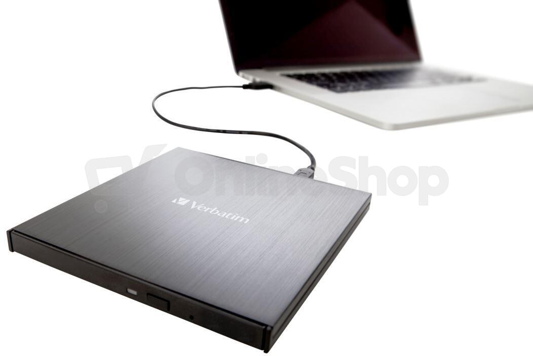 VERBATIM Externí Blu-ray Slimline vypalovačka USB 3.1 Gen 1 (USB-C) (43889)