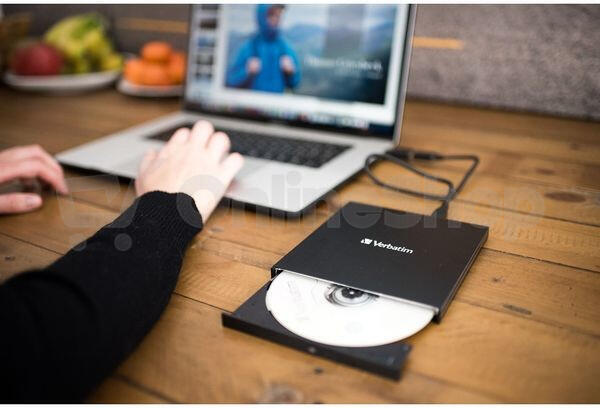VERBATIM Externí Blu-ray Slimline vypalovačka USB 3.1 Gen 1 (USB-C) (43889)