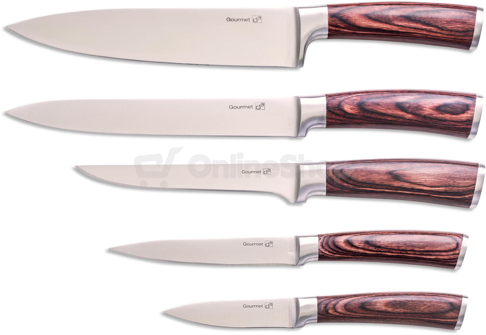 Sada nožů ve stojanu G21 Gourmet Nature (5 ks)