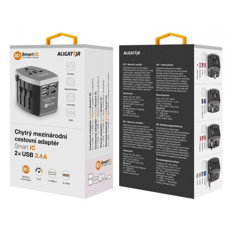 Aligator 3,4A,3xUSB,čern CHS0009 (foto 5)