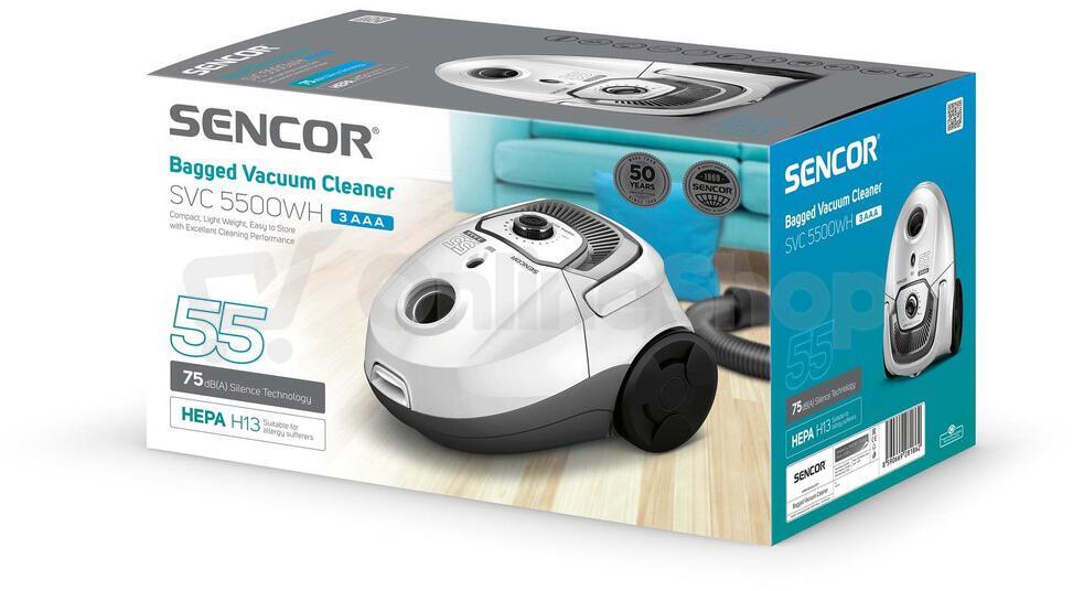 Vysavač Sencor SVC 5500WH 3AAA