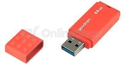 Flash disk GOODRAM USB 3.0 64GB bílo-oranžový