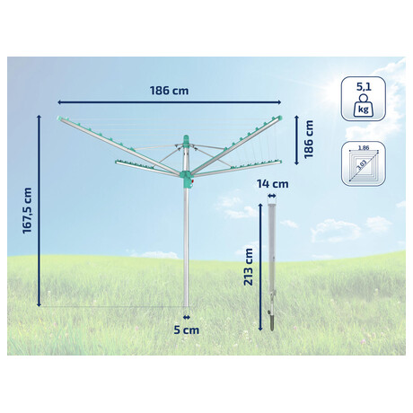 Venkovn suk Leifheit LINOMATIC 400 Easy