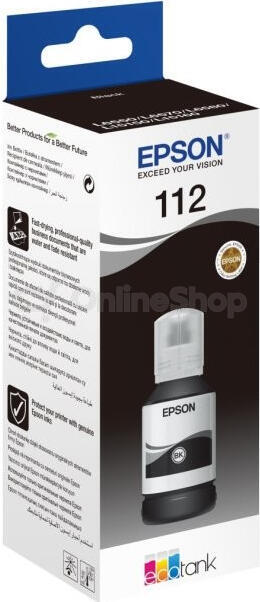 Epson 112 EcoTank Pigment Black ink bottle (C13T06C14A)