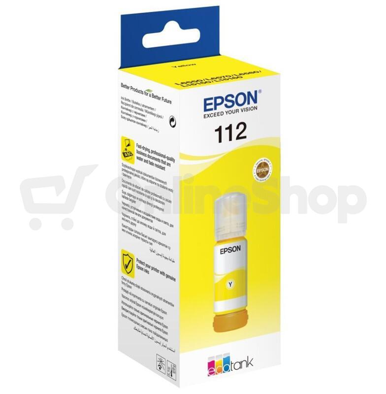 Epson 112 EcoTank Pigment Yellow ink bottle (C13T06C44A)