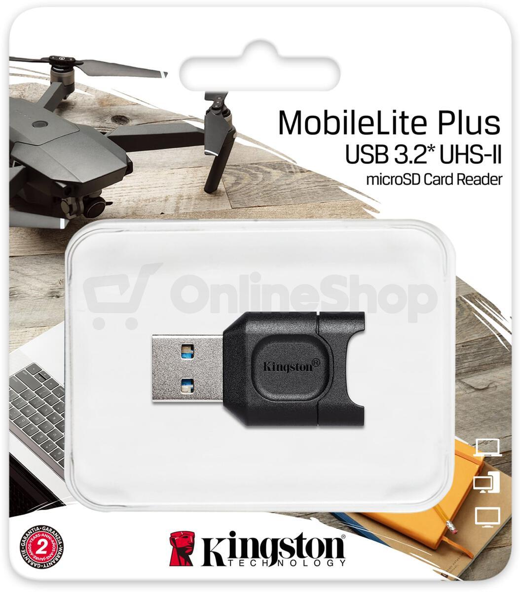 Čtečka paměťových karet Kingston MobileLite Plus USB 3.1 microSDHC/SDXC UHS-II (MLPM)