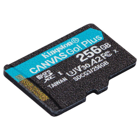 Kingston Canvas Go Plus A2/micro SDXC/256GB/UHS-I U3 / Class 10 (SDCG3/256GBSP)