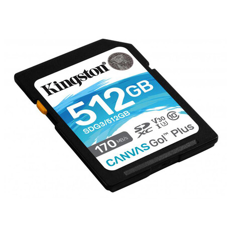 Kingston Canvas Go Plus / SDXC / 512GB / UHS-I U3 / Class 10 (SDG3/512GB)