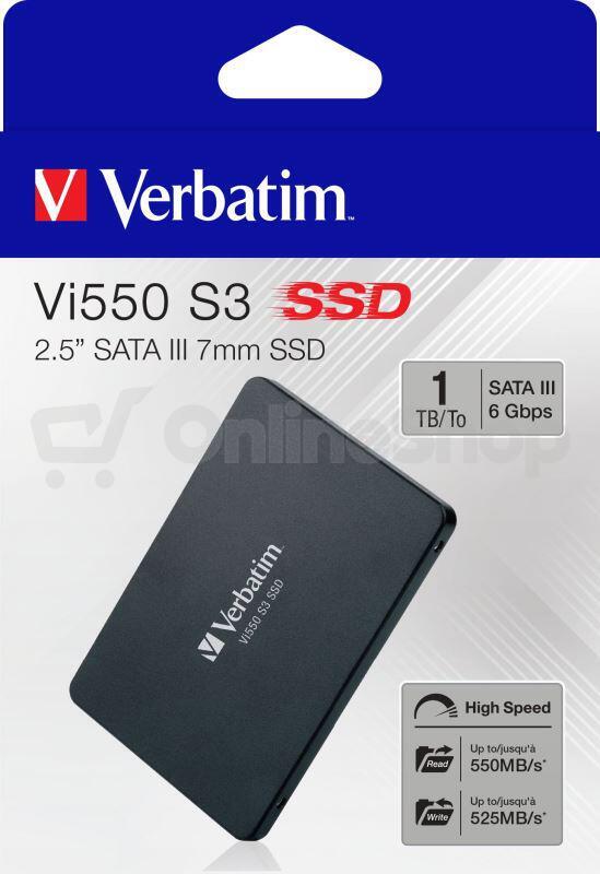 Verbatim SSD 1TB SATA III Vi550 S3 interní disk 2.5", Solid State Drive (49353)
