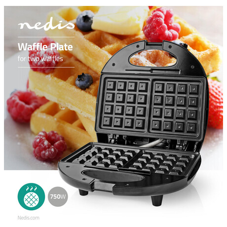 Vafle maker NEDIS KAWP200BK