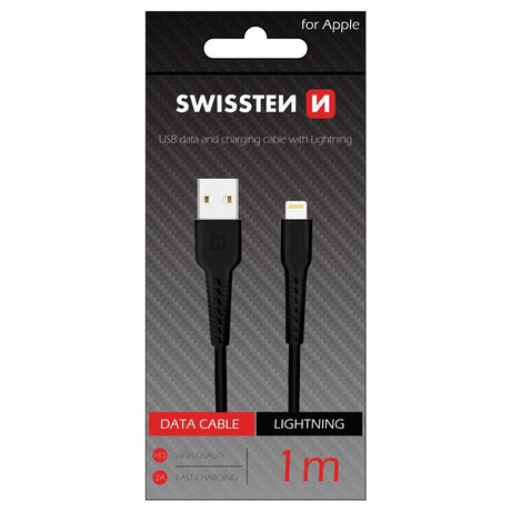 DATOV KABEL SWISSTEN USB / LIGHTNING 1,0 M ERN