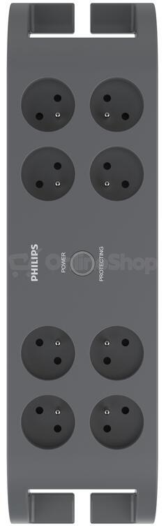 Philips ACC Přepěťová ochrana Philips SPN3180A/60, černá, 2m