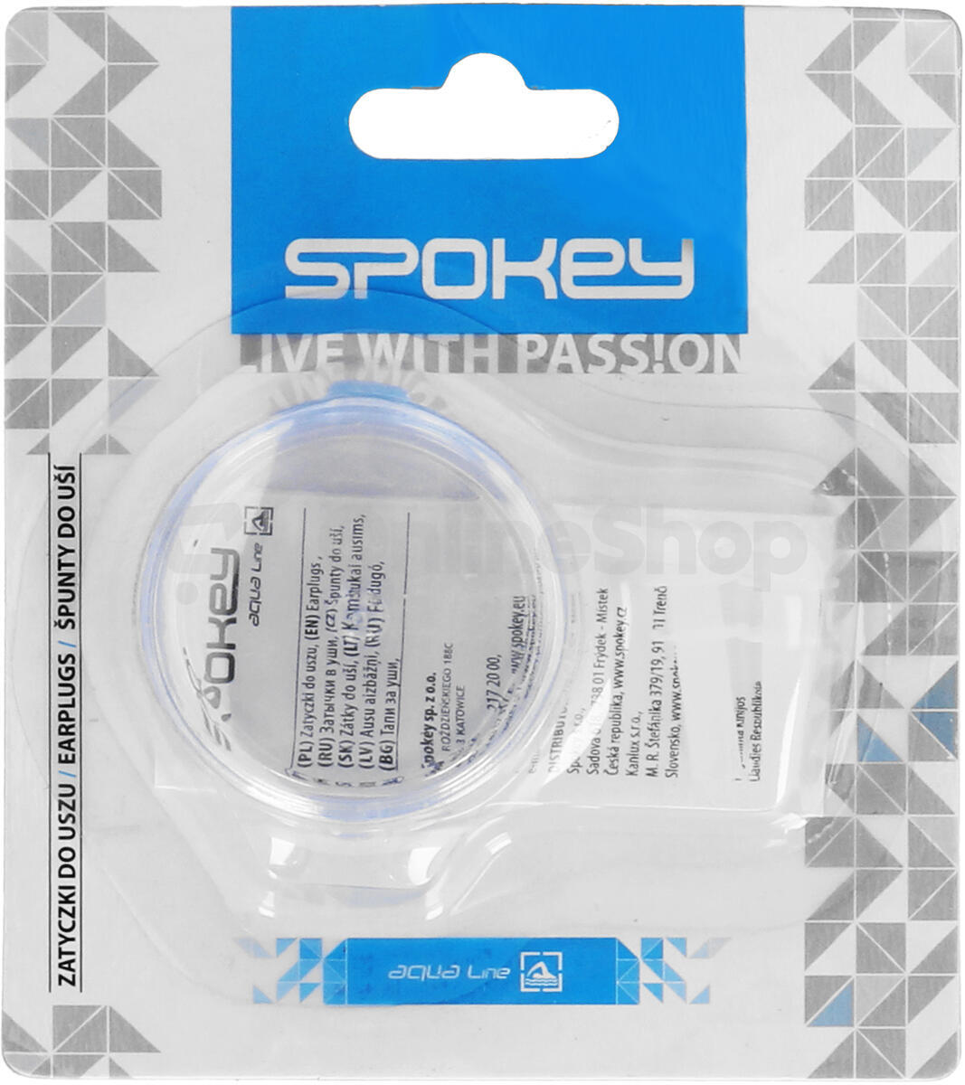 Spokey SCALLOP Špunty do uší na plavání