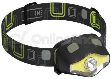 Emos COB LED + LED čelovka P3536, 220 lm, 100 m, 3× AAA