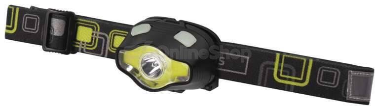 Emos COB LED + LED čelovka P3536, 220 lm, 100 m, 3× AAA
