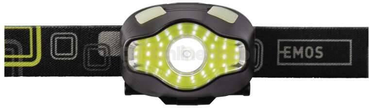 Emos COB LED + LED čelovka P3536, 220 lm, 100 m, 3× AAA